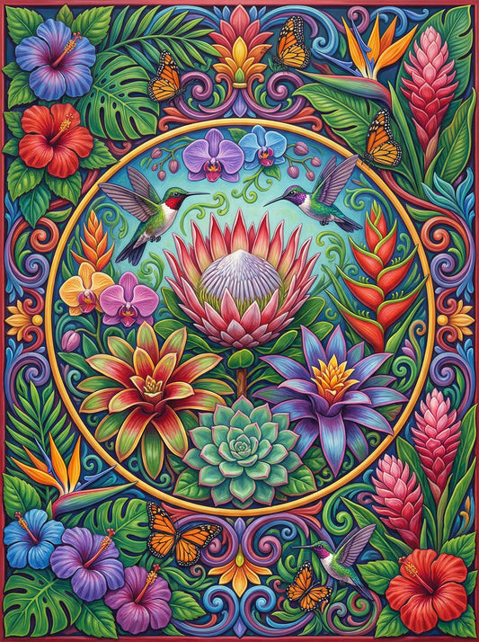 Blooming Paradise Mandala (80 Colors)