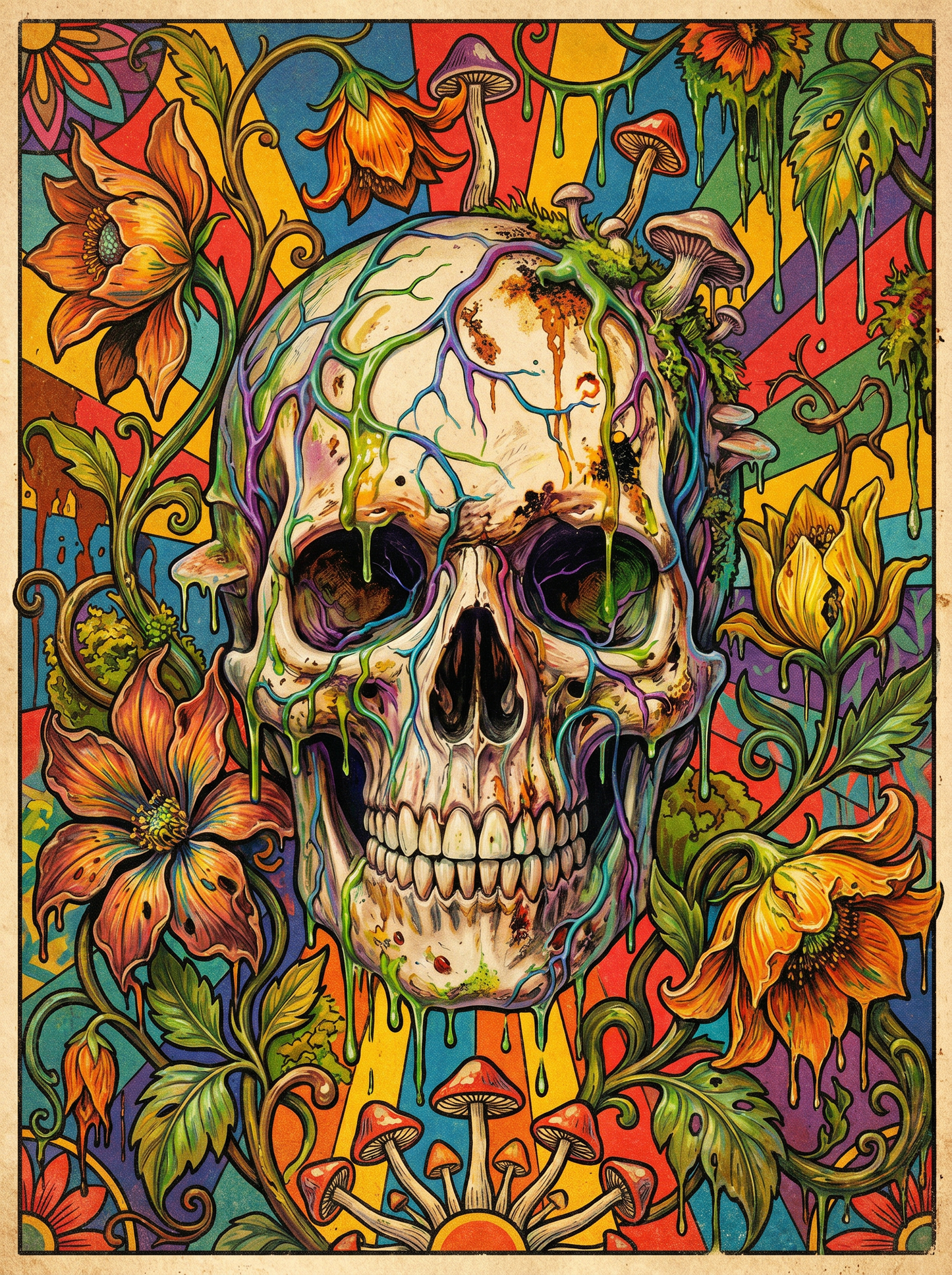 Floral Skull Blossoms (80 Colors)