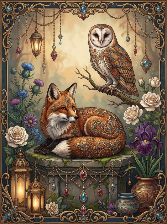 Forest Fox Owl Garden
