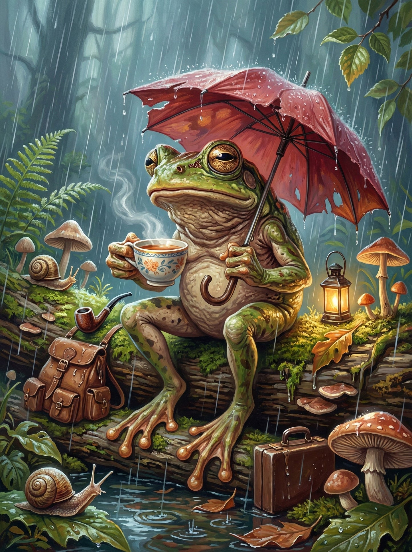 Frog In Rain Adventure (120 Colors)