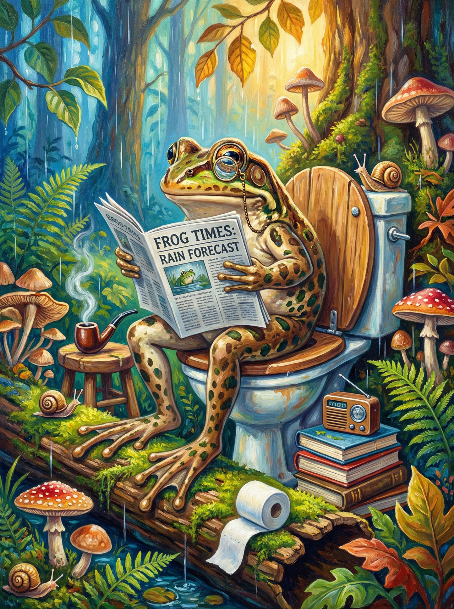 Frog In The Bathroom (80 Colors)