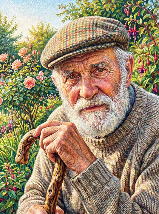 Gardener With Walking Stick (80 Colors)