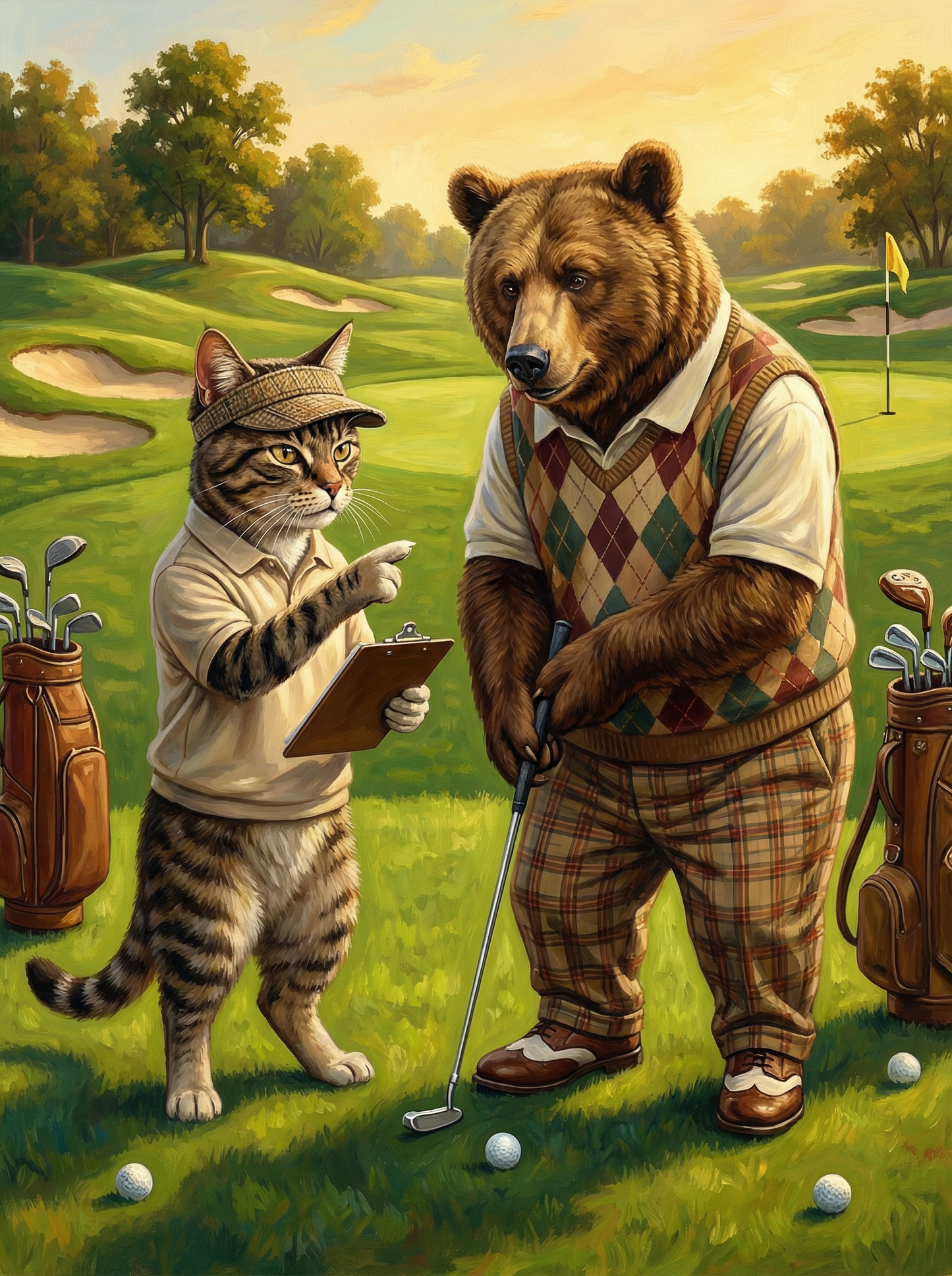 Golf Lesson on the Green