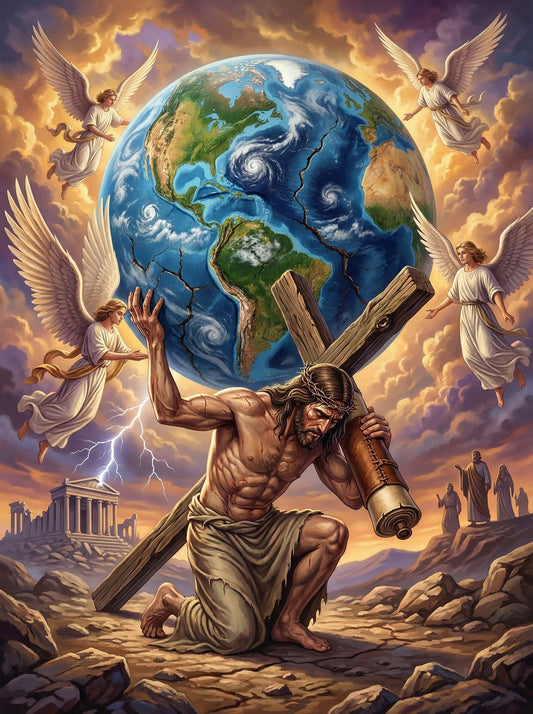 Jesus Carrying the World (80 Colors)