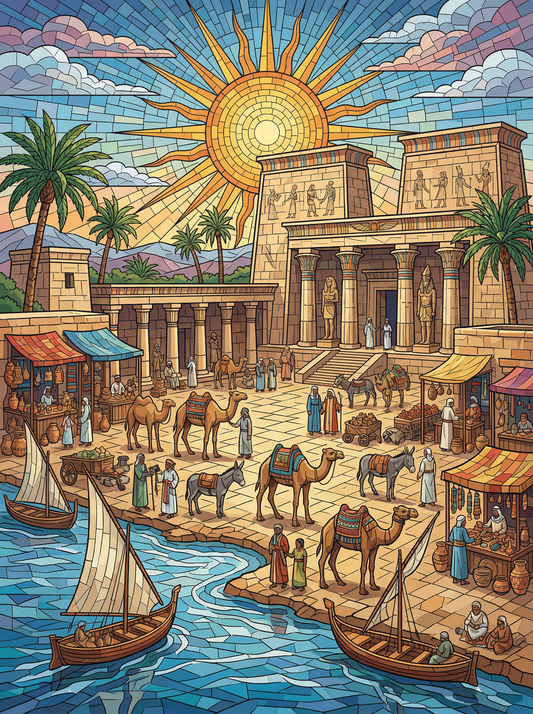 Egypt Sunlit Marketplace