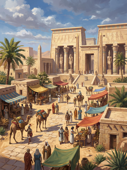 Ancient Market Dawn