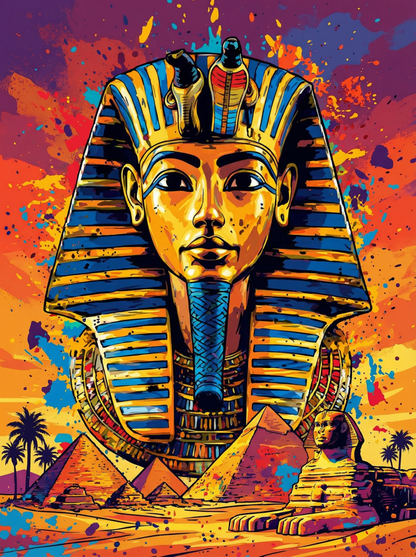 Tutankhamun Color Burst