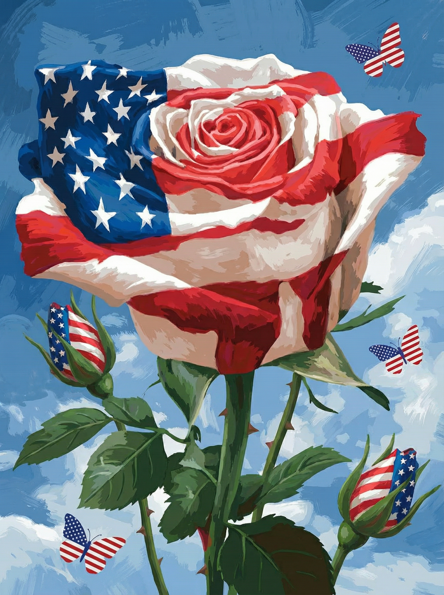 American Rose Bloom