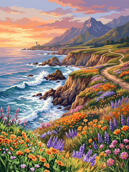 Coastal Wildflower Path (120 Colors)