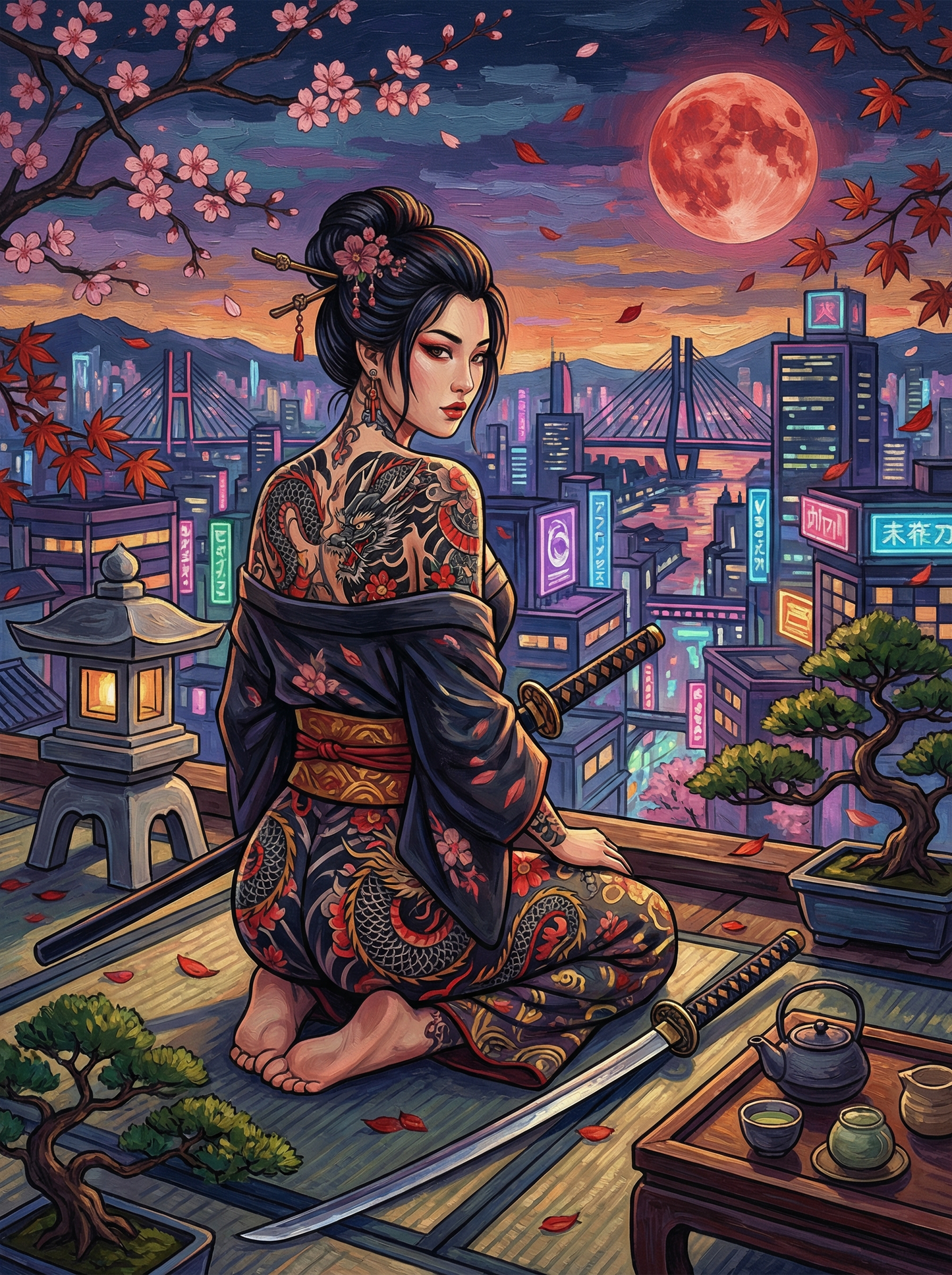 Crimson Moon Samurai (80 Colors)