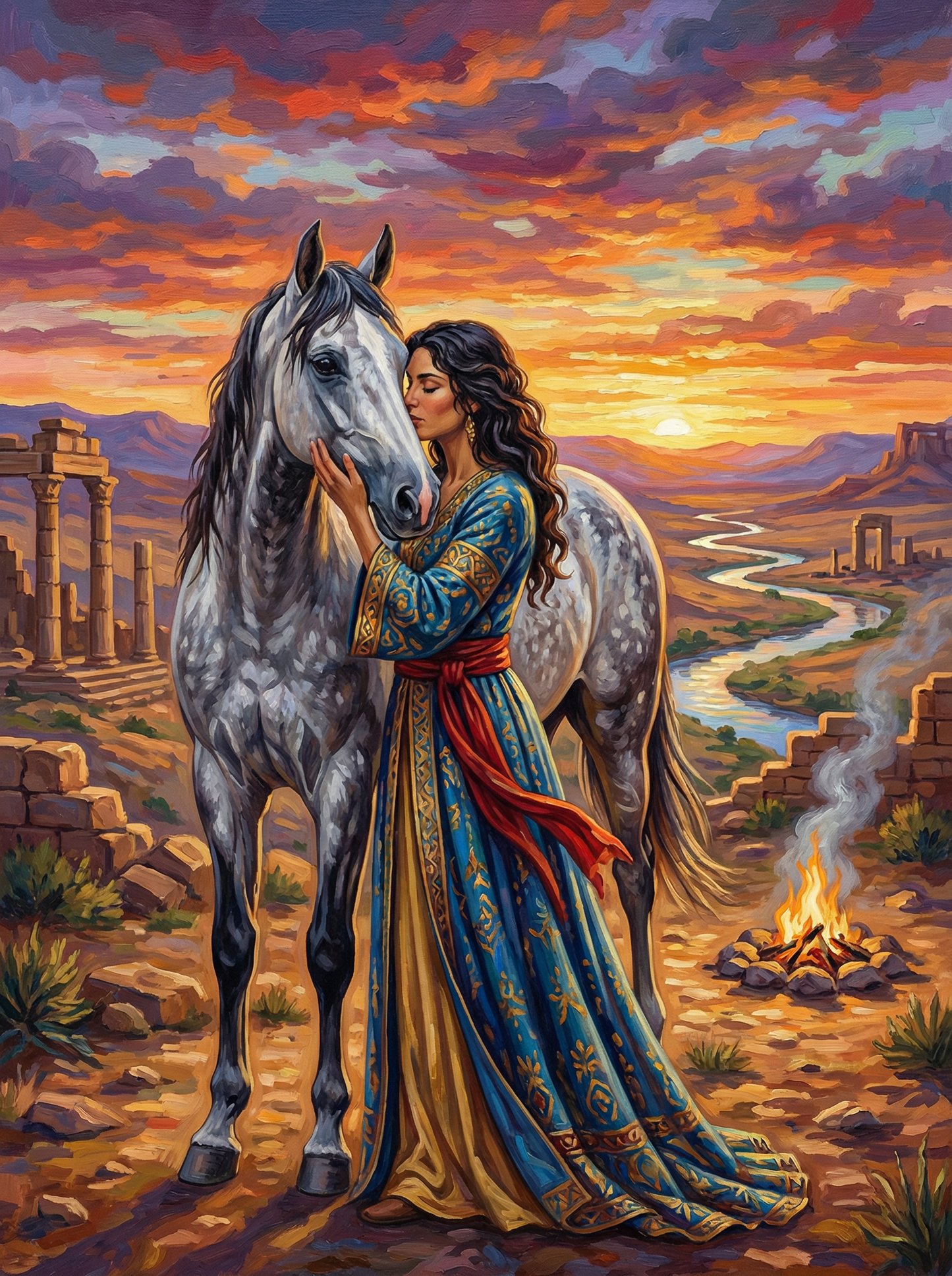 Ruins at Dusk (80 Colors)