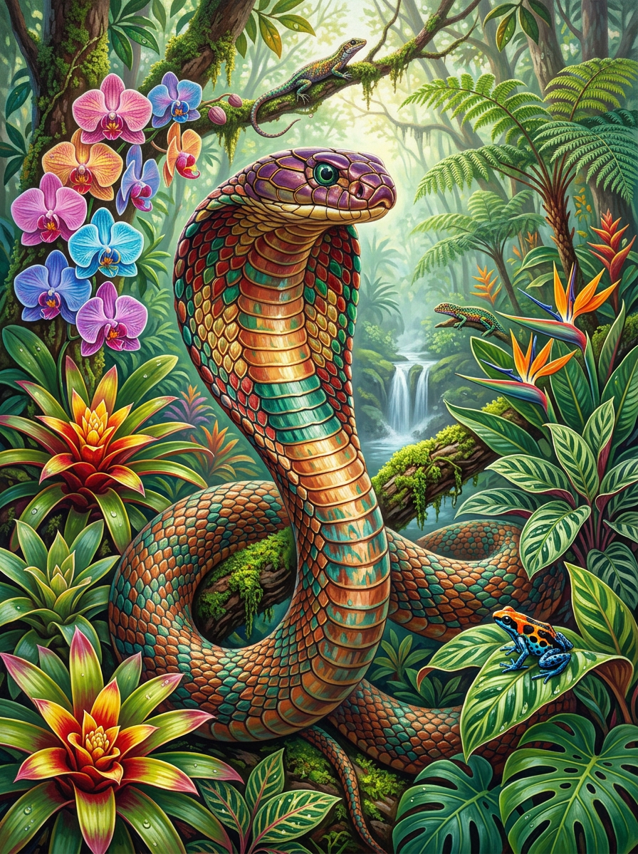 Rainbow Cobra Guardian (120 Colors)