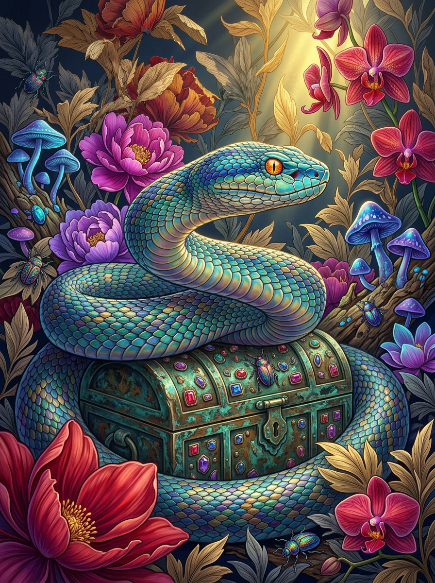 Emerald Treasure Snake (80 Colors)