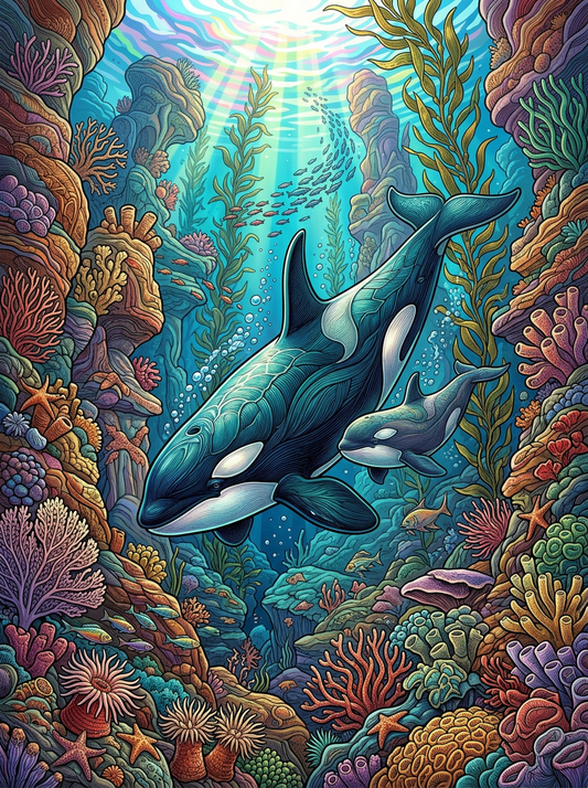 Coral Kingdom Orcas (80 Colors)