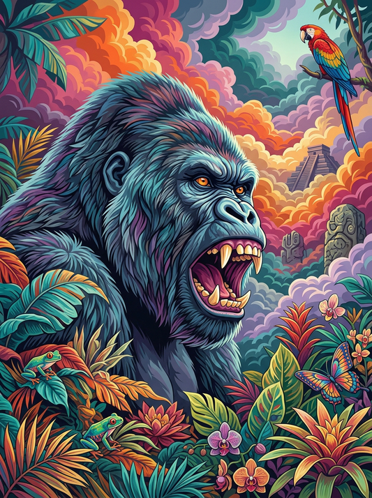 Mayan Jungle Gorilla (80 Colors)