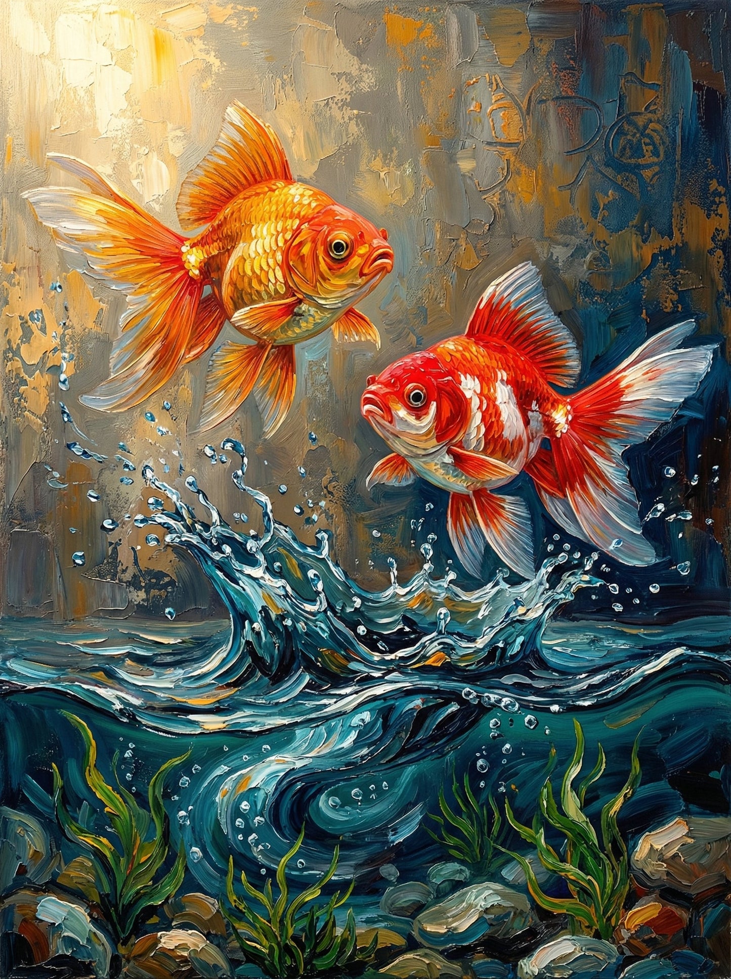 Golden Koi Splash (80 Colors)