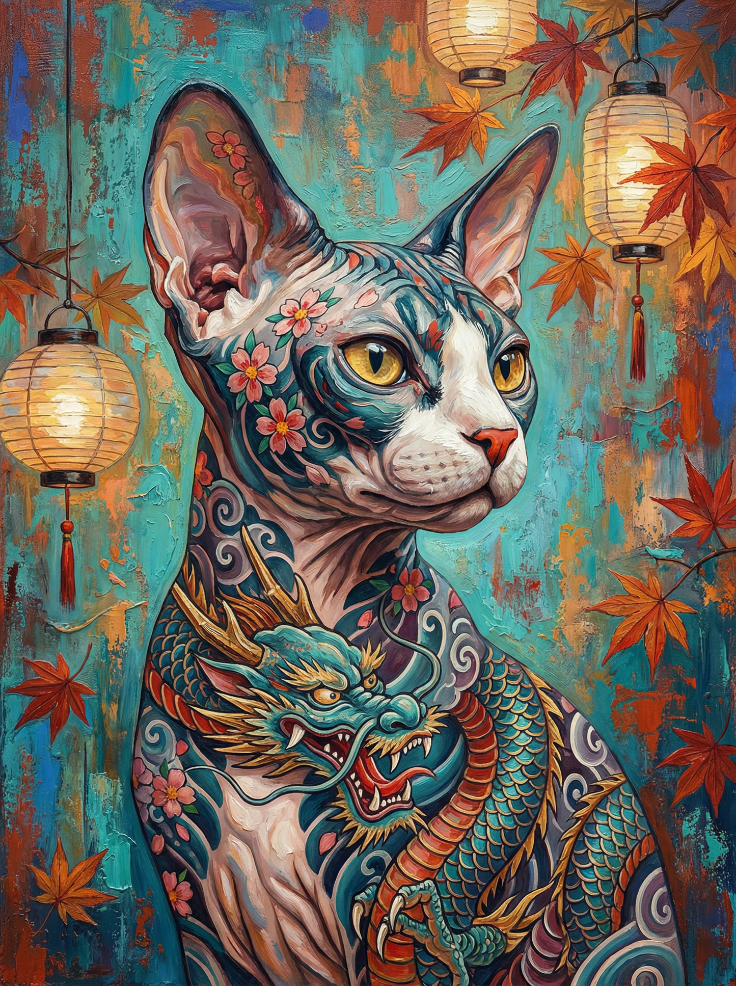 Lantern Dragon Sphynx (120 Colors)