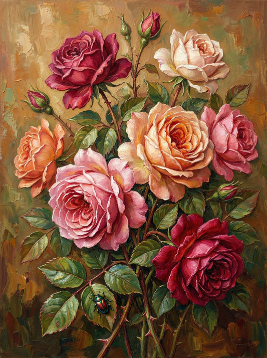 Vintage Rose Elegance (120 Colors)