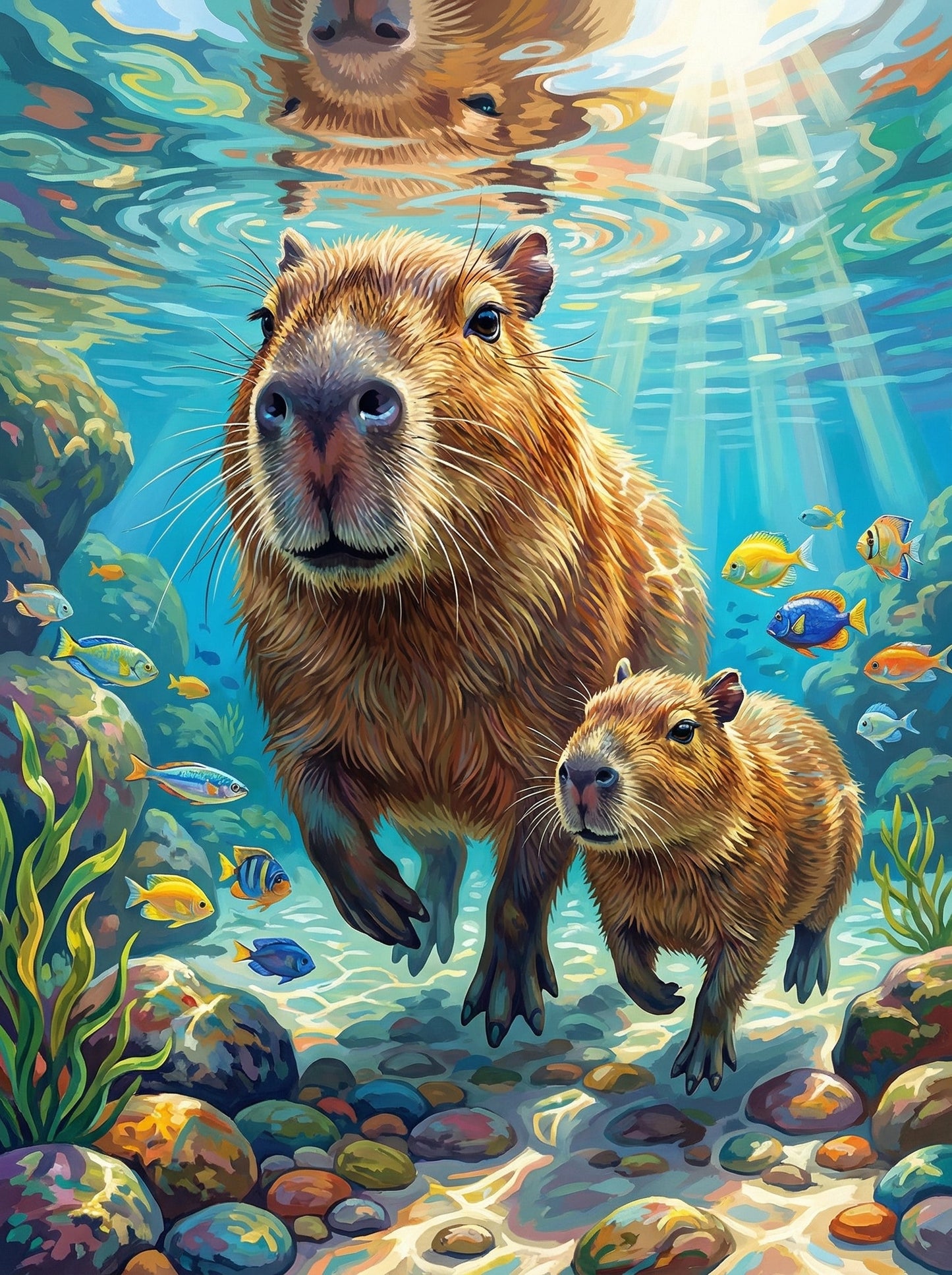 Capybara Coral Voyage (80 Colors)