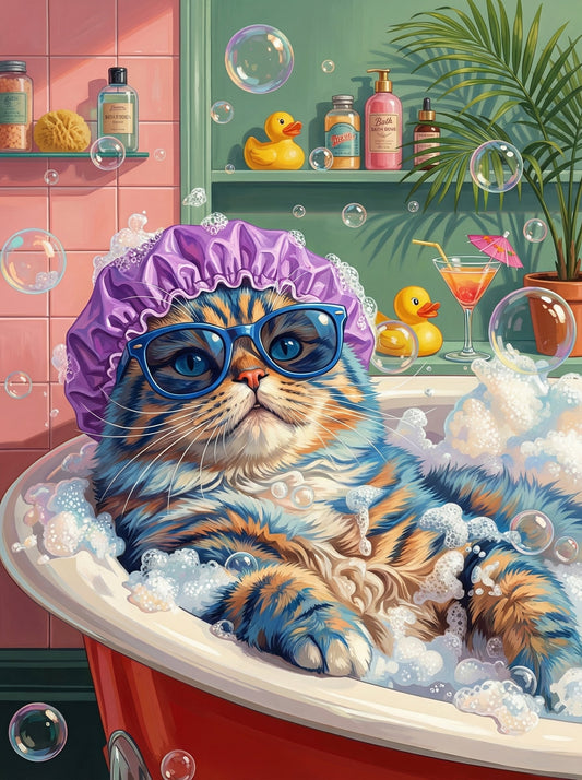 Spa Day Cat