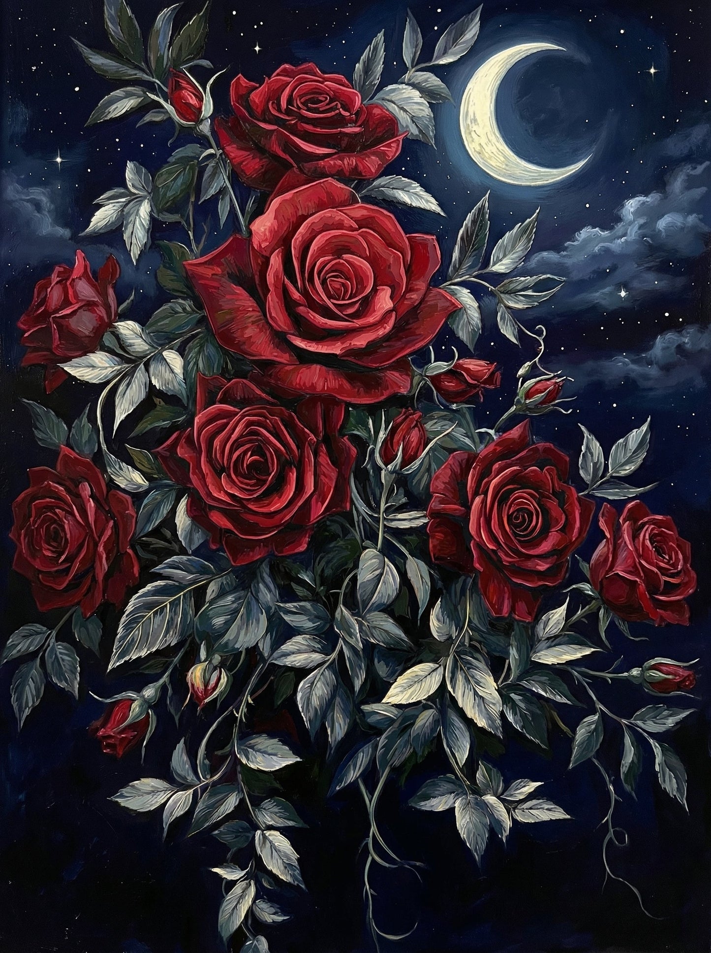 Midnight Velvet Roses