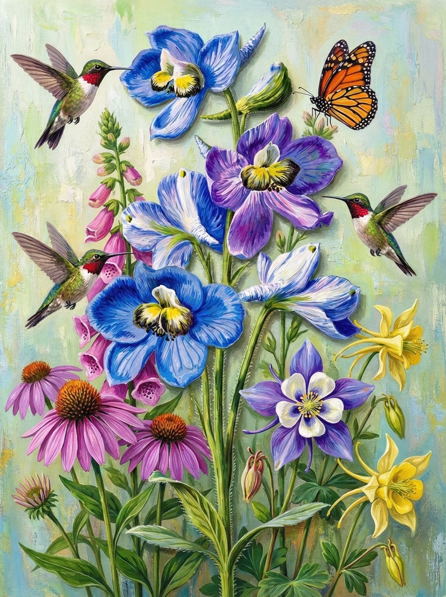 Hummingbird Garden Symphony