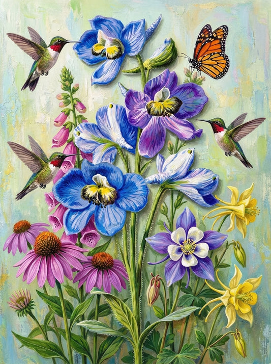 Hummingbird Garden Symphony