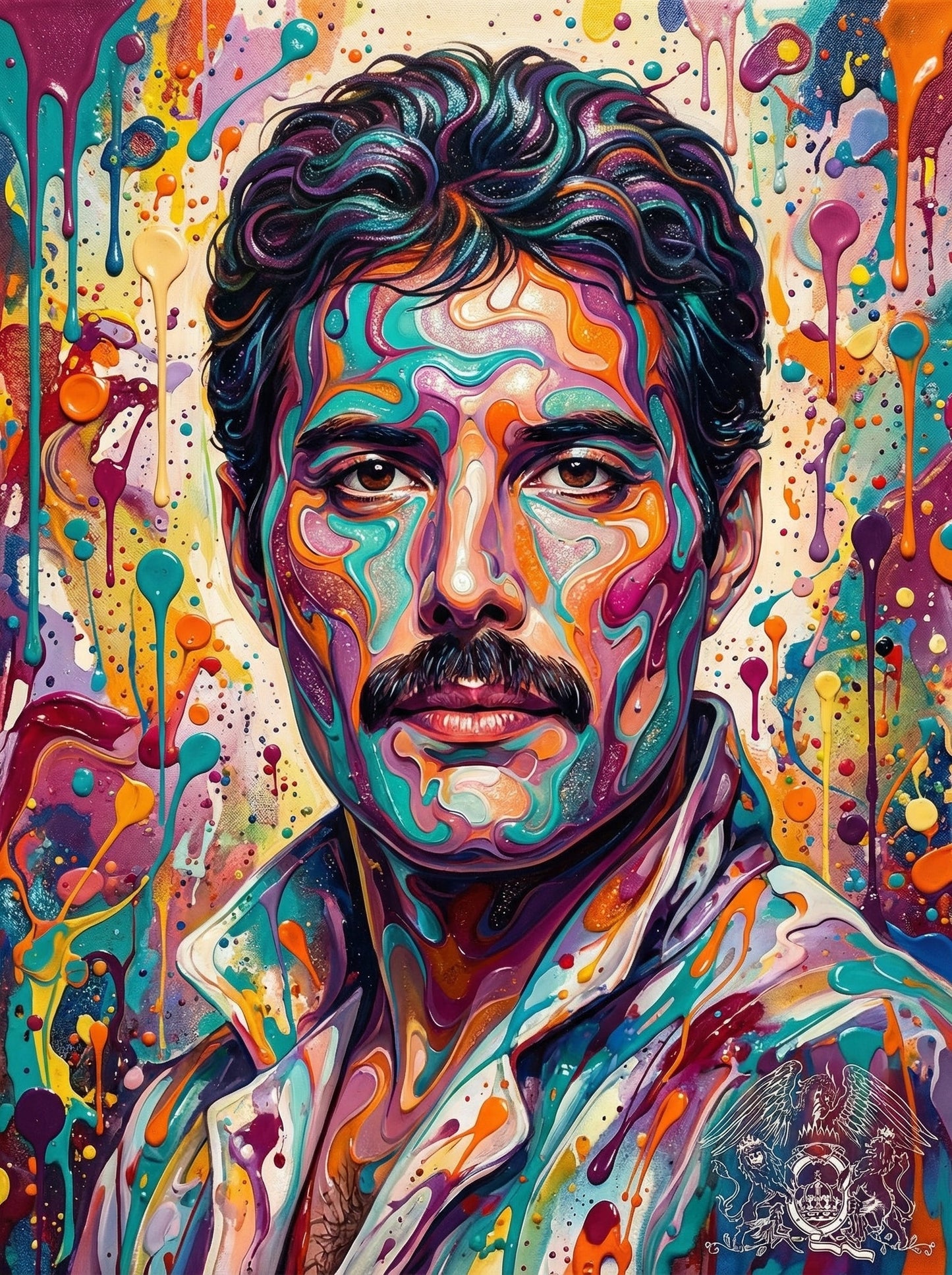 Chromatic Freddie Portrait (120 Colors)