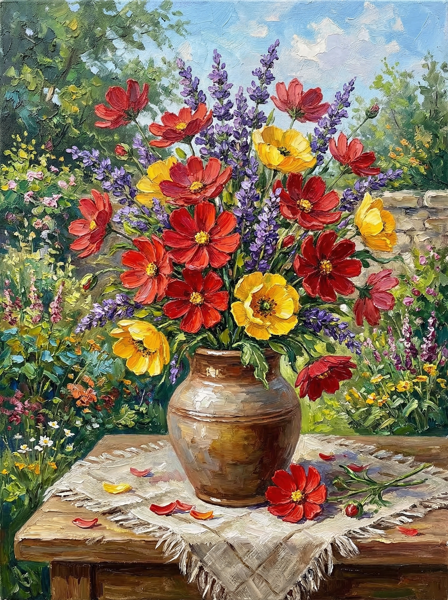 Countryside Wildflower Vase