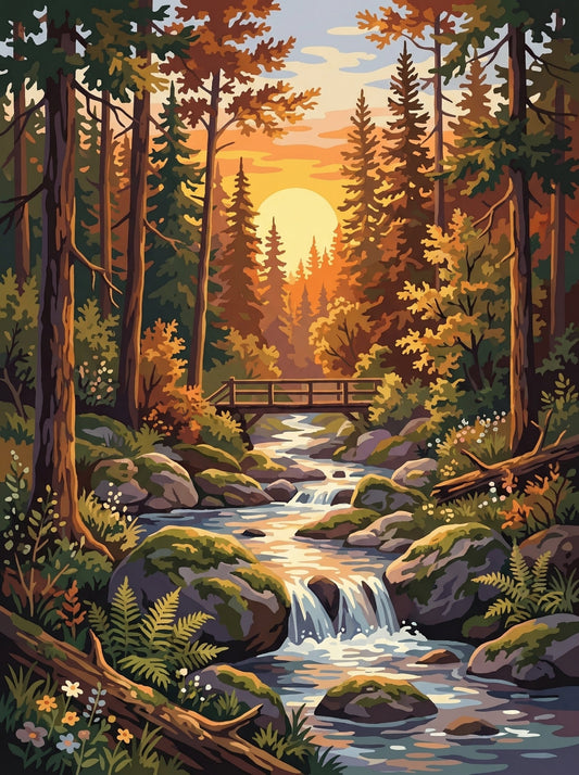 Golden Forest Cascade (80 Colors)