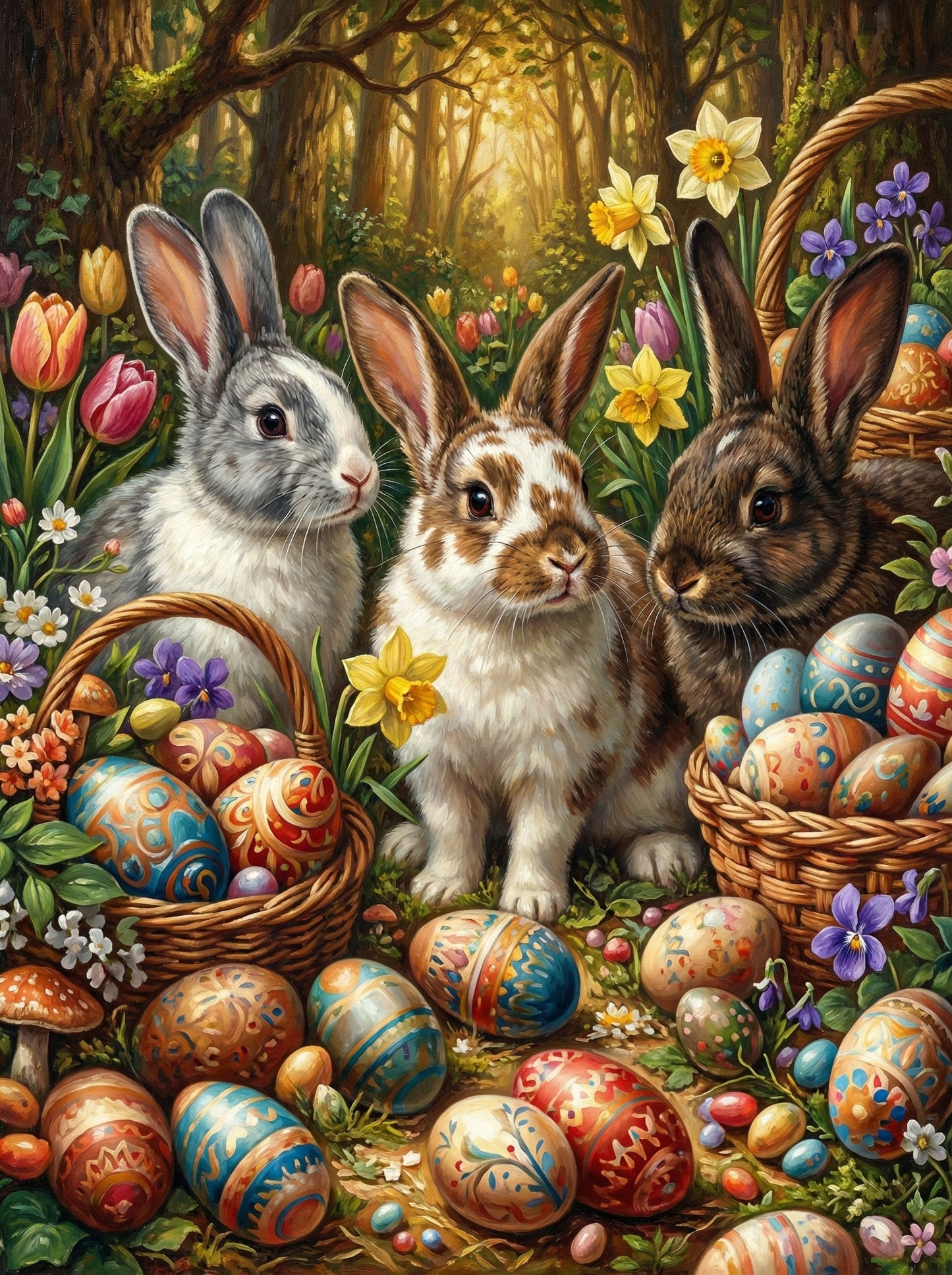 Easter Meadow Rabbits (80 Colors)