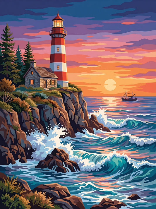 Sunset Harbor Light