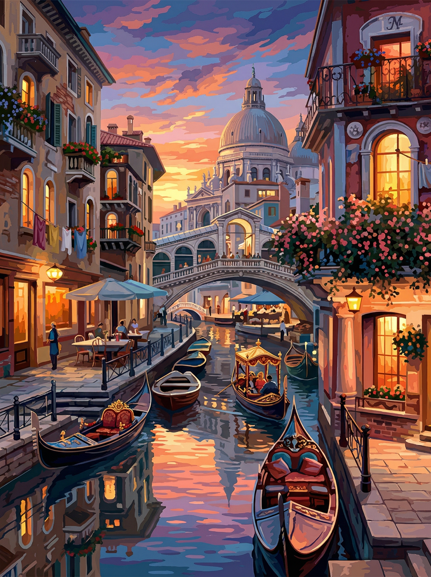 Venice Twilight Canal (120 Colors)