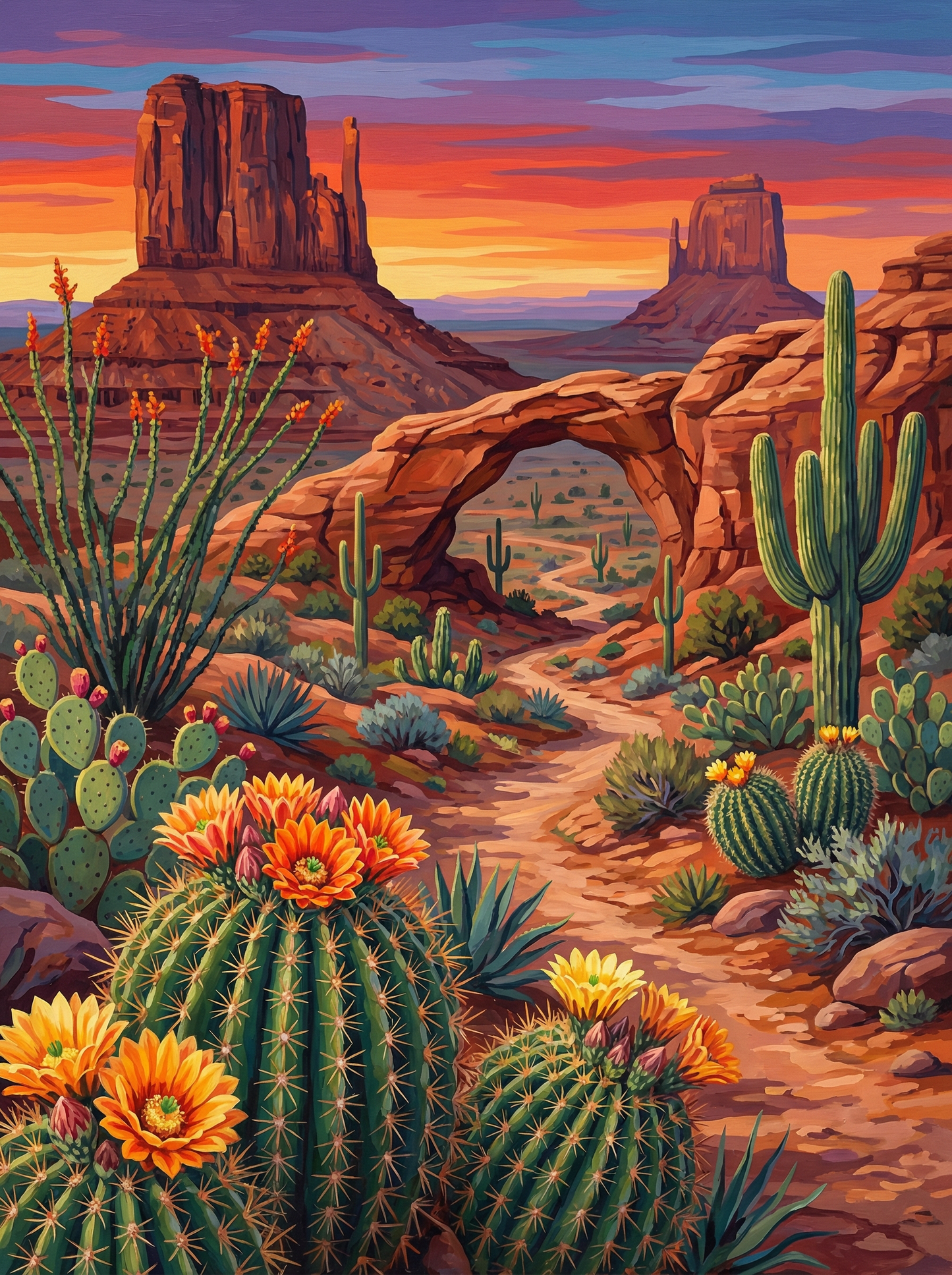 Desert Arch Cactus (80 Colors)