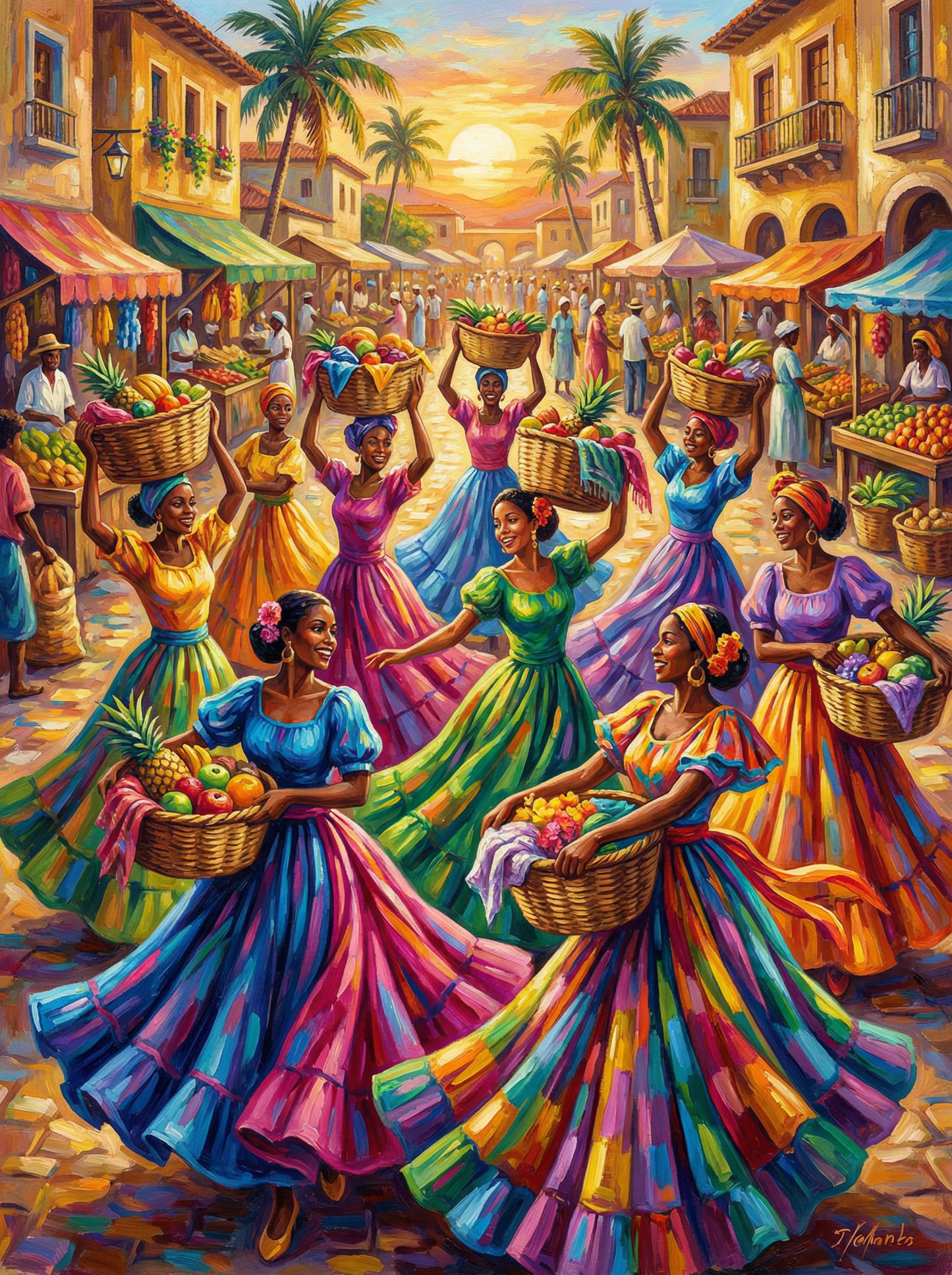 Sunset Market Dance (120 Colors)