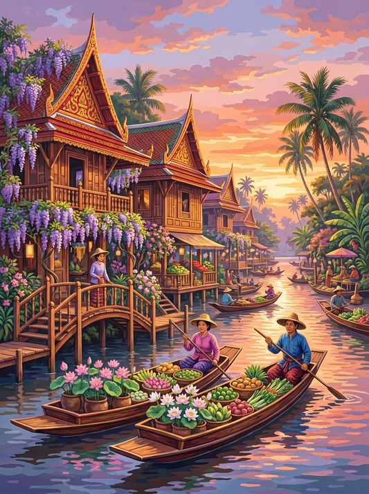 Floating Market Serenity