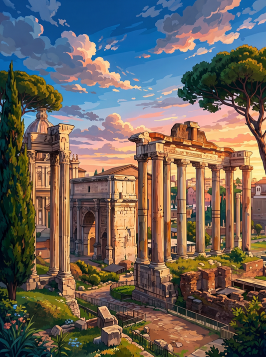 Ancient Roman Sunset