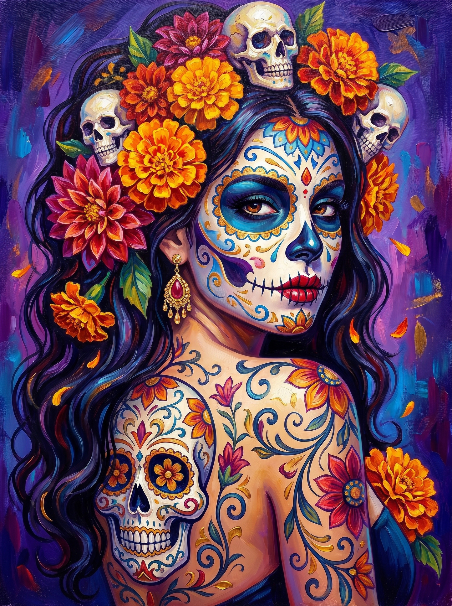 Floral Skull Empress