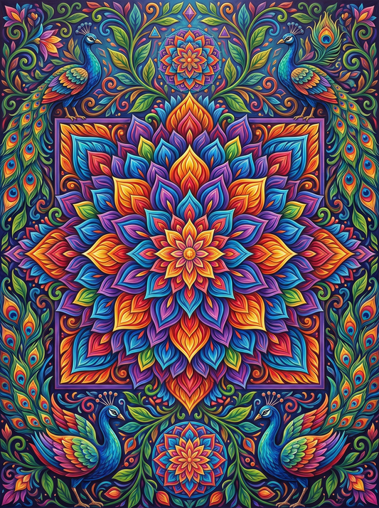 Peacock Mandala Bloom