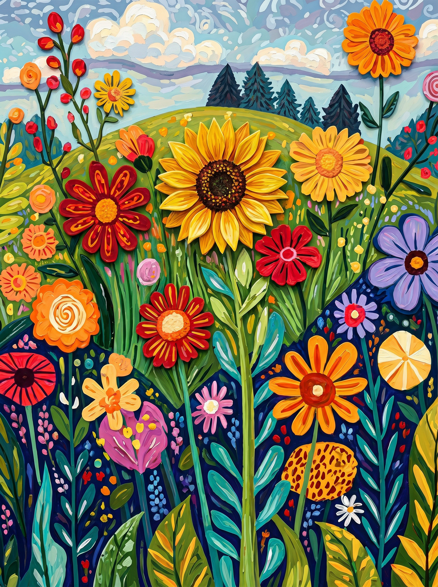 Whimsical Wildflower Garden