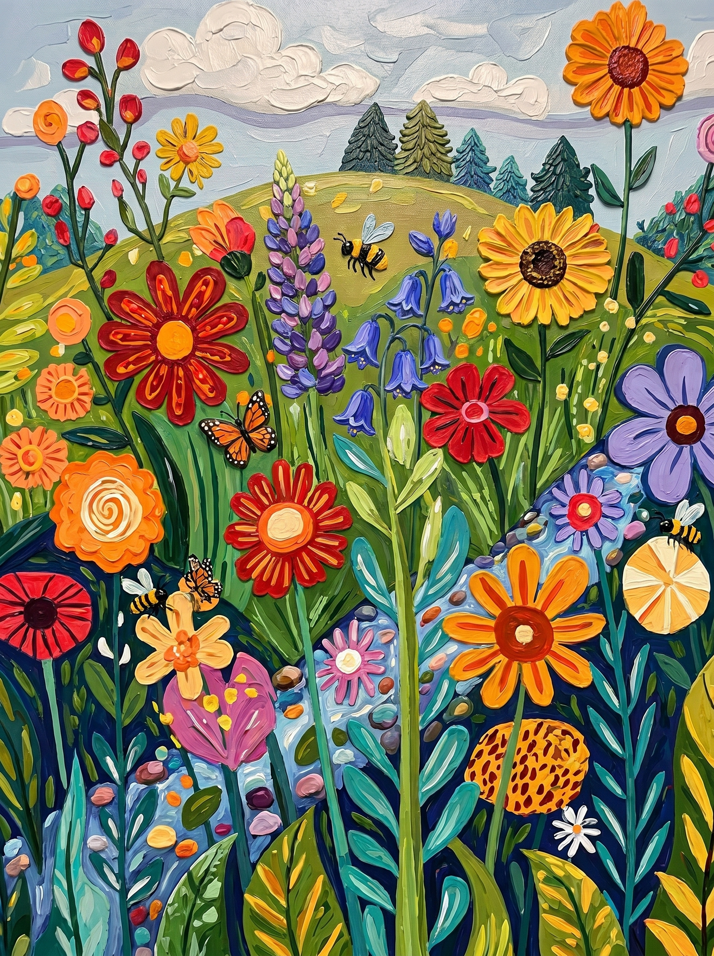 Whimsical Meadow Bloom