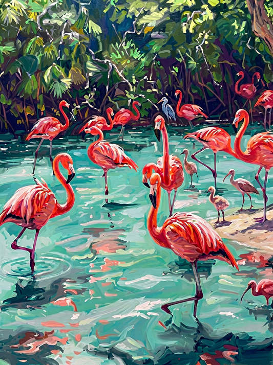 Tropical Flamingo Lagoon