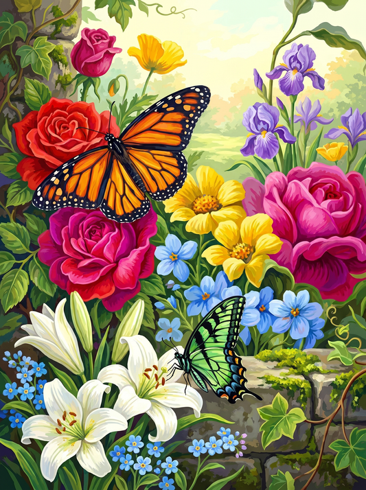 Butterflies in Bloom Garden