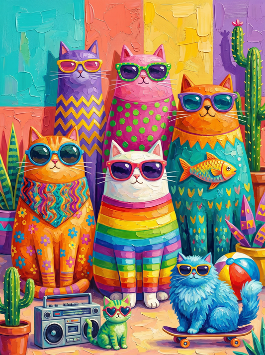 Retro Cool Cats Party