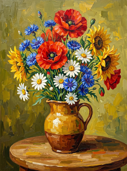 Rustic Wildflower Jug Bouquet