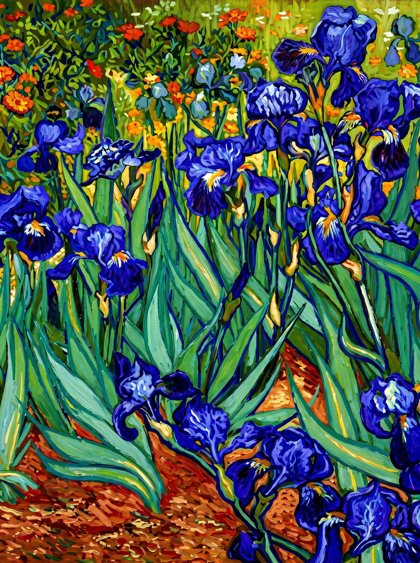 Van Gogh Iris Field Study