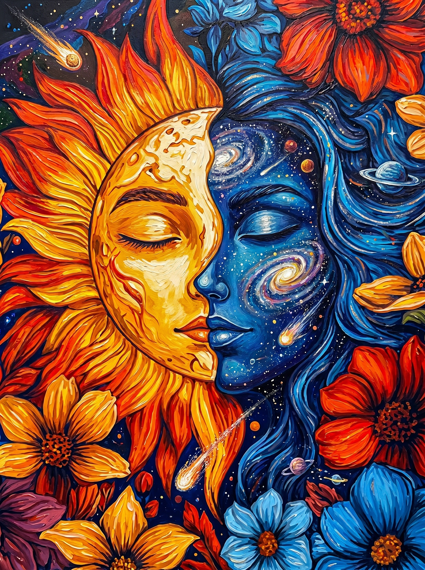 Celestial Sun and Moon Harmony