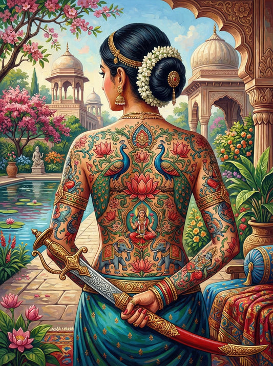 Indian Peacock Tattoo Palace (120 Colors)