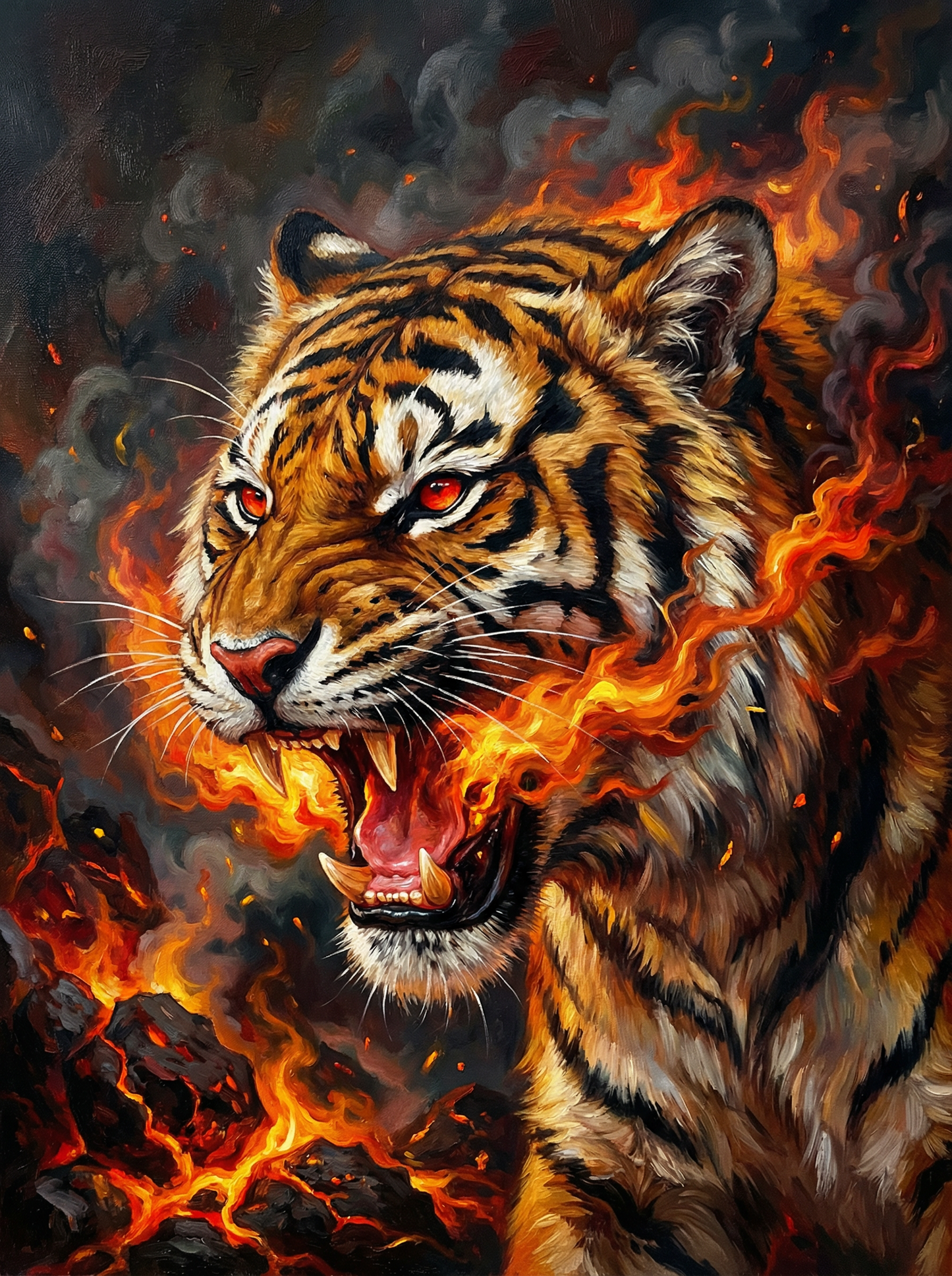 Inferno Tiger Flame Roar (80 Colors)