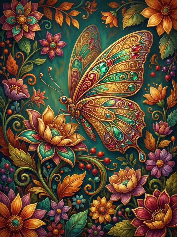 Jeweled Butterfly Paradise